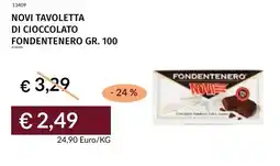 Prezzemolo e Vitale Novi tavoletta di cioccolato fondentenero offerta