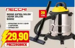 Risparmio Casa NECCHI BIDONE ASPIRA SOLIDI/ LIQUIDI NH9192 offerta