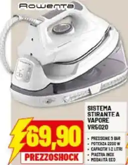 Risparmio Casa Rowenta SISTEMA STIRANTEA VAPORE VR5020 offerta