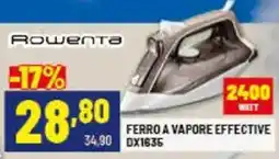 Risparmio Casa Rowenta FERRO A VAPORE EFFECTIVE DX1635 offerta