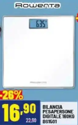 Risparmio Casa Rowenta BILANCIA PESAPERSONE DIGITALE 160KG BS1501 offerta