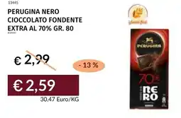 Prezzemolo e Vitale Perugina nero cioccolato fondente extra al 70% offerta