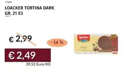 Prezzemolo e Vitale Loacker tortina dark offerta