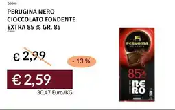 Prezzemolo e Vitale Perugina nero cioccolato fondente extra 85 % offerta