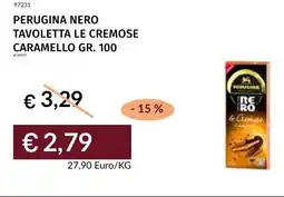 Prezzemolo e Vitale Perugina nero tavoletta le cremose caramello offerta