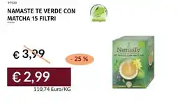 Prezzemolo e Vitale Namaste te verde con matcha 15 filtri offerta