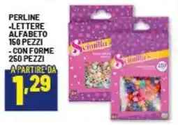 Risparmio Casa Perline lettere alfabeto, con forme offerta