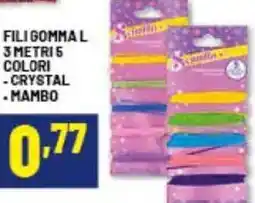 Risparmio Casa Fili gomma l 3 metri 5 colori, crystal, mambo offerta