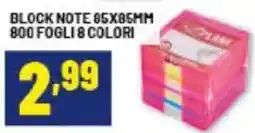 Risparmio Casa Block note 85x85mm 800 fogli 8 colori offerta