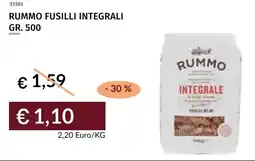 Prezzemolo e Vitale Rummo fusilli integrali offerta