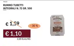 Prezzemolo e Vitale Rummo tubetti integrali N. 72 offerta