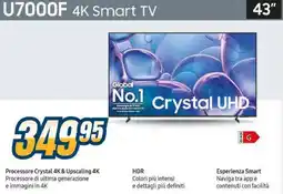 Sinergy SAMSUNG U7000F 4K Smart TV offerta