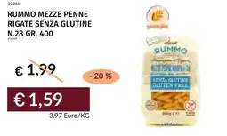Prezzemolo e Vitale Rummo mezze penne rigate senza glutine N. 22286 offerta