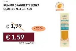 Prezzemolo e Vitale Rummo spaghetti senza glutine N. 3 offerta