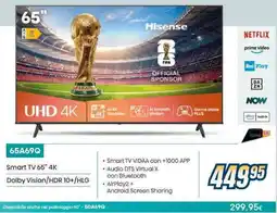 Sinergy Hisense 65A69Q Smart TV 65" 4K offerta