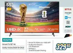 Sinergy Hisense 55A69Q Smart TV 55" 4K offerta