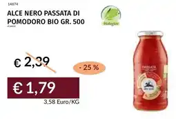 Prezzemolo e Vitale Alce nero passata di pomodoro bio offerta