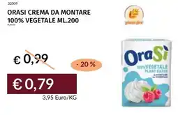 Prezzemolo e Vitale Orasi crema da montare 100% vegetale offerta