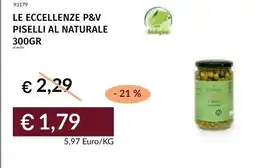 Prezzemolo e Vitale Le eccellenze p&v piselli al naturale offerta