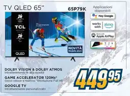 Sinergy TCL TV QLED 65" 65P79K offerta