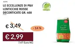 Prezzemolo e Vitale Le eccellenze di p&v lenticchie rosse decorticate offerta