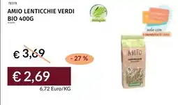 Prezzemolo e Vitale Amio lenticchie verdi bio offerta
