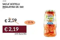 Prezzemolo e Vitale Sacla' acetelli insalatina offerta