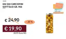 Prezzemolo e Vitale Giu giu carciofini sott'olio offerta