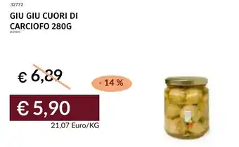 Prezzemolo e Vitale Giu giu cuori di carciofo offerta