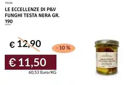 Prezzemolo e Vitale Le eccellenze di p&v funghi testa nera offerta