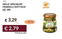 Prezzemolo e Vitale Sacla' specialita' friarielli sott'olio offerta