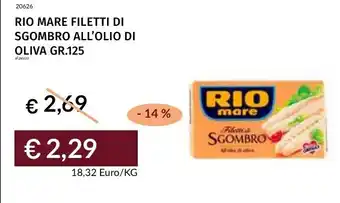 Prezzemolo e Vitale Rio mare filetti di sgombro all'olio di oliva offerta