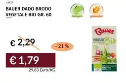 Prezzemolo e Vitale Bauer dado brodo vegetale bio offerta