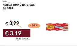 Prezzemolo e Vitale Auriga tonno naturale offerta