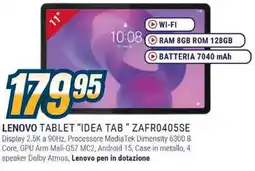Sinergy LENOVO TABLET "IDEA TAB " ZAFR0405SE offerta