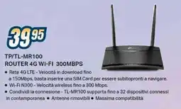 Sinergy tp-link TP/TL-MR100 ROUTER 4G WI-FI 300MBPS offerta