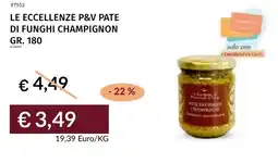Prezzemolo e Vitale Le eccellenze p&v pate di funghi champignon offerta