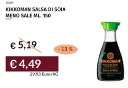 Prezzemolo e Vitale Kikkoman salsa di soia meno sale offerta