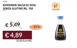 Prezzemolo e Vitale Kikkoman salsa di soia senza glutine offerta