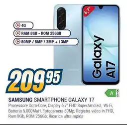 Sinergy Samsung smartphone galaxy 17 offerta