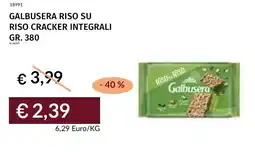 Prezzemolo e Vitale Galbusera riso su riso cracker integrali offerta