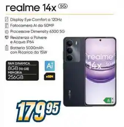 Sinergy realme 14x 5G offerta