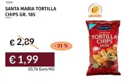 Prezzemolo e Vitale Santa maria tortilla chips offerta
