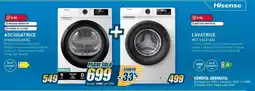 Sinergy Hisense ASCIUGATRICE DHQE900UWDC + LAVATRICE WF1Q9041BW offerta