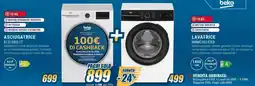Sinergy beko ASCIUGATRICE BT31031S-IT + LAVATRICE BMWG10147EB offerta