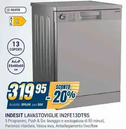 Sinergy INDESIT LAVASTOVIGLIE IN2FE13DT9S offerta