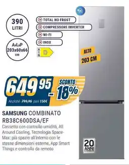 Sinergy SAMSUNG COMBINATO RB38C600DSA/EF offerta