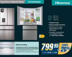 Sinergy Hisense Frigorifero French Door RF540N4WIE offerta
