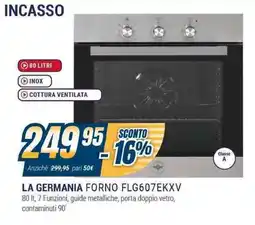 Sinergy LA GERMANIA FORNO FLG607EKXV offerta