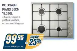 Sinergy DE LONGHI PIANO 60CM YLG60L offerta